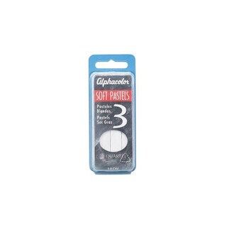Alphacolor White Pastels - 3 Count